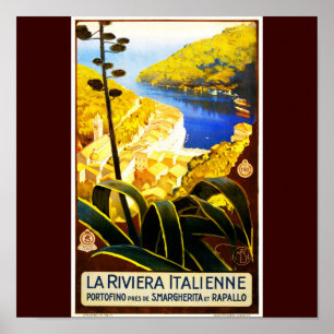 Plakat-Vintages Reise-La Riviera Italienne Poster