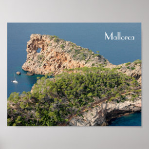 plakat von Sa Foradada in der Insel von Mallorca