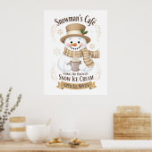 Plakat von Snowman's Cafe (Küche)