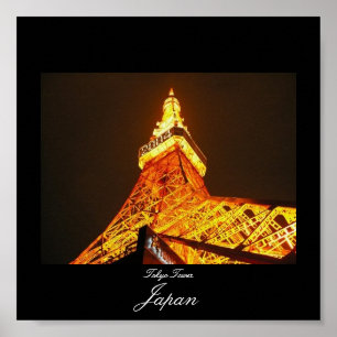 Plakat von Tokyo-Turm in Japan