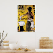 Plakat vor dem spanischen Bürgerkrieg Wählt für Am (Küche)