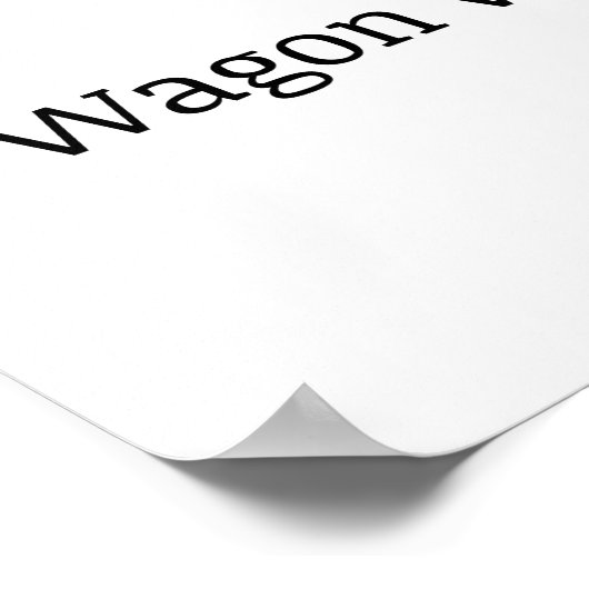 Plakat "Wagenrad" ohne Zone (Ecke)