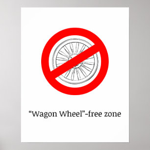 Plakat "Wagenrad" ohne Zone