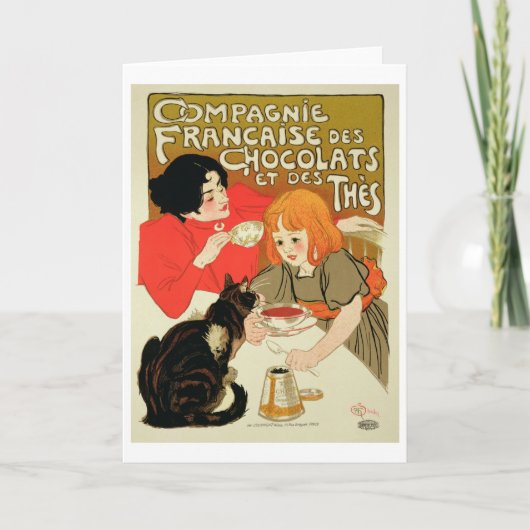 Plakat-Werbung French Company der Schokolade Karte (Vorderseite)