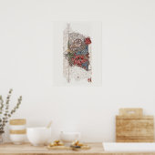 PLAKAT : WILLIAM MORRIS : HONEYSUCKLE + TULPE (Küche)