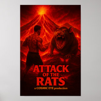 Plakat zum Angriff der Ratten