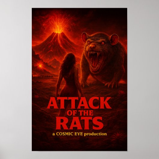 Plakat zum Angriff der Ratten (Vorne)