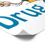 Plakat zum Auswechseln von Arzneimittelmissbrauch (Ecke)