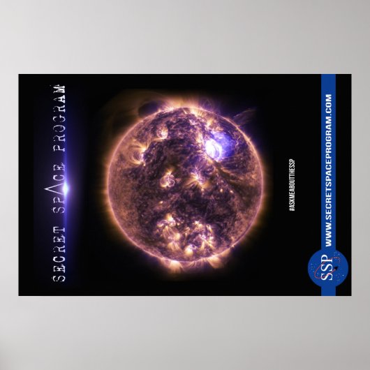 Plakat zum geheimen Raumfahrtprogramm (Vorne)