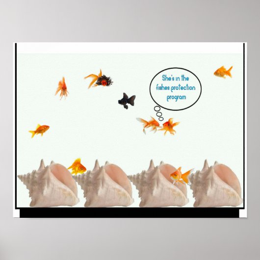 Plakat zum Schutz von Fischen (Vorne)