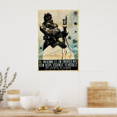 Plakat zum Spanischen Bürgerkrieg Der Winter ist e (Küche)