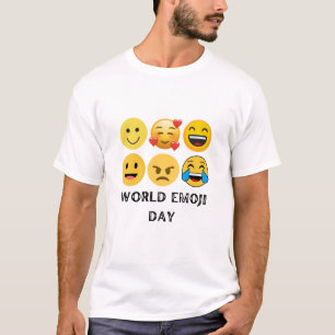 Plakat zur Feier des Welt-Emoji-Tags T-Shirt
