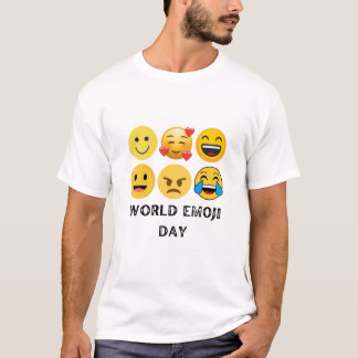 Plakat zur Feier des Welt-Emoji-Tags T-Shirt