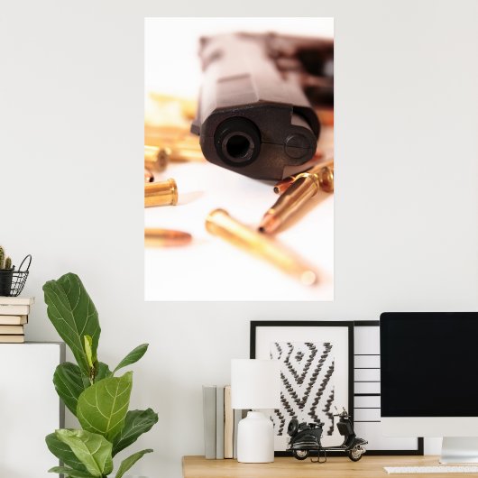 Plakat zur Schusswaffenkriminalität (Heimbüro)