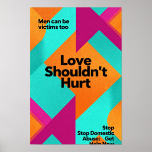 Plakat zur Sensibilisierung für 'Liebe sollte nich