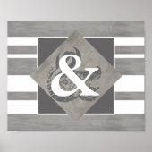 Plakatampere, grau-weiß beängstigend poster (Vorne)