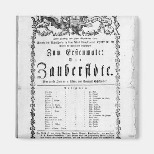 Plakatanzeige von ` das magische Flute Magnet