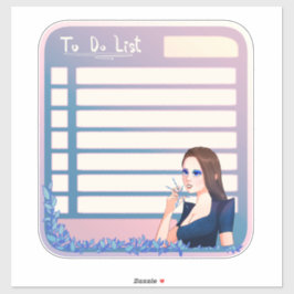 Plakataufkleber zum Auflisten von Winteranime-Skiz Aufkleber