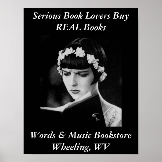 Plakatbuch Liebhaber Buchhandlung Wheeling WV. Poster (Vorne)