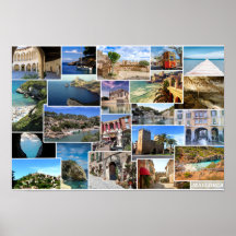 Plakatcollage de Mallorca en Baleares