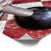 Plakatdruck auf dem Schachbrett Poster (Ecke)