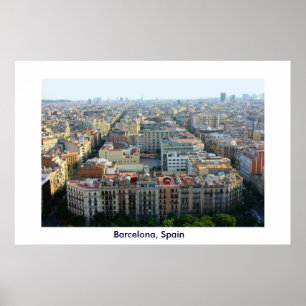 Plakatdruck Barcelonas, Spanien Poster