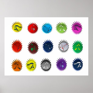 Plakatdruck capoeira Kampfkunst-Bewegungen ginga Poster