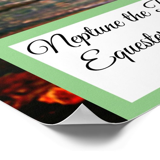 Plakatdruck für Neptun-Pferde Poster (Ecke)