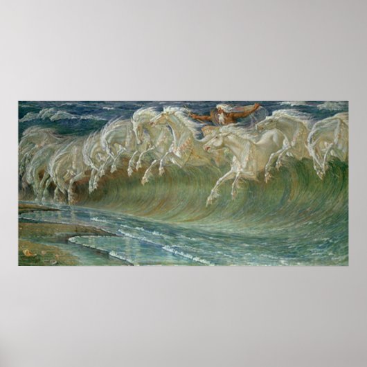 Plakatdruck für Neptun-Pferde Poster (Vorne)
