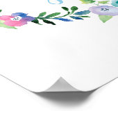 Plakatdruck für personalisierte Blumenkranke Poster (Ecke)