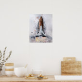 Plakatdruck "Rocket" aus dem Weltraum Poster (Küche)
