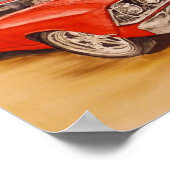Plakatdruck rot 69 Chevelle Poster (Ecke)