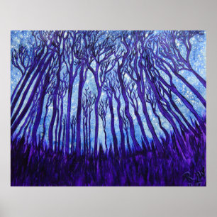 Plakatdruck - Stardust Forest Poster