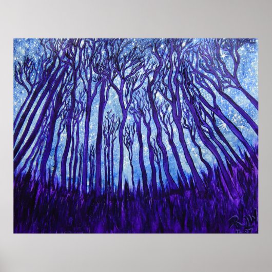 Plakatdruck - Stardust Forest Poster (Vorne)