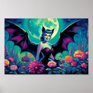 Plakatdruck von Batty Blooms Poster
