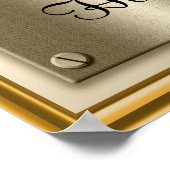 Plakatdruckunterschrift Gold Plaster Poster (Ecke)