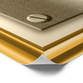 Plakatdruckunterschrift Gold Plaster Poster (Ecke)