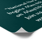 Plakate der Nurses Week-Feier drucken (Ecke)