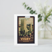 Plakate für die Stadt Visby, Schweden (colo Postkarte (Stehend Vorderseite)