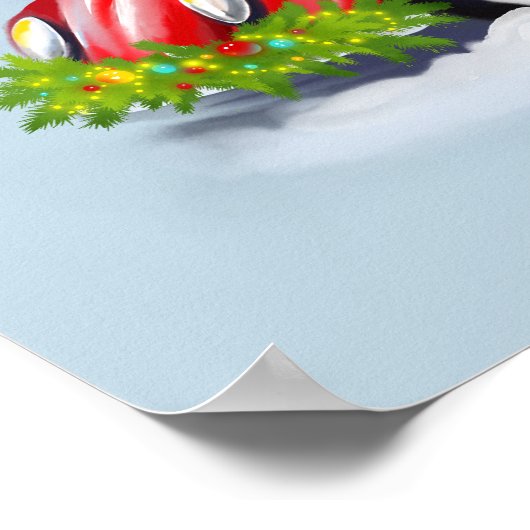 Plakate für frohe Weihnachten (Ecke)