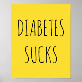 Plakate für gelbe Diabetes