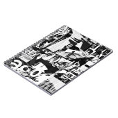 Plakate für verdrehte Straßenwerbung sammeln Backg Notizblock (Linke Seite)