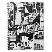 Plakate für verdrehte Straßenwerbung sammeln Backg Notizblock (Vorderseite)