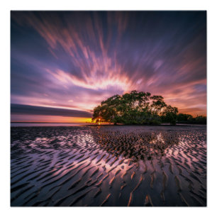 Plakate für Wolken und Meereswellen Poster