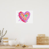 Plakate, Prints - Happy Heart Poster (Küche)