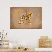 Plakate, Prints - Karussell Tiger Poster (Küche)