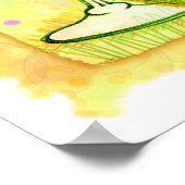 Plakate, Prints - Lemon Drop Martini Poster (Ecke)