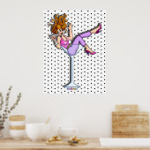 Plakate, Prints - Mädchen in einem Martini-Glas, L Poster (Küche)