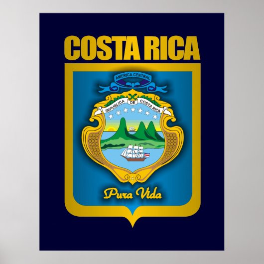 Plakate und Prints "Costa Rica Gold" (Vorne)