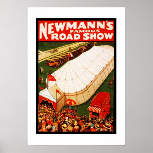 Plakate Vintag "Newmanns berühmte Roadshow"